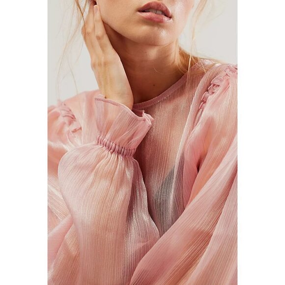FREE PEOPLE Freya Frost Top / Pale Pink - Picture 4 of 10